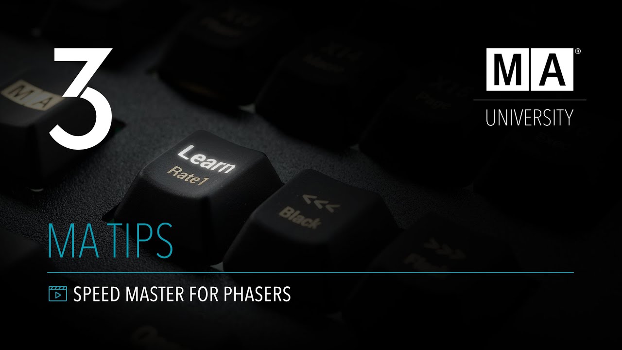 grandMA3 | MA Tips [EN] | Speed Master for Phasers