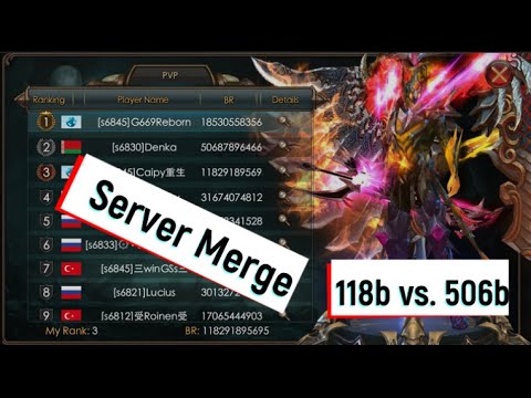 Server merge review EU 1867 - 1882 Legacy of Discord - Caipy - Arena 118b vs. 506b