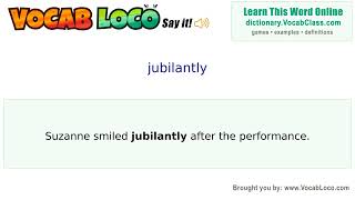 Video thumbnail for jubilantly