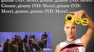 Gimme More Glee Lyrics