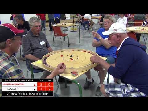Crokinole 2018 World Championship Doubles - Johnston/Johnston v Lea/Smith