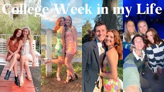 college week in my life at UVA | busy days, formals, warm weather, and a fun filled weekend