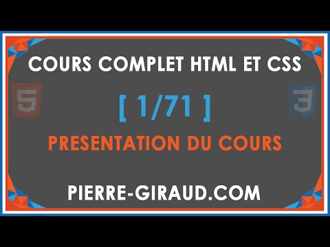 COMPLETE HTML AND CSS COURSE [1/71] - Course presentation