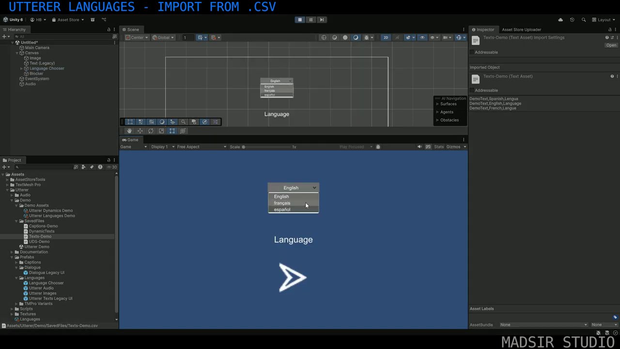 Utterer Languages - Localization Framework [Unity Asset]