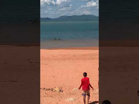 Que praia linda de água doce em sento se na Bahia #viralvideo