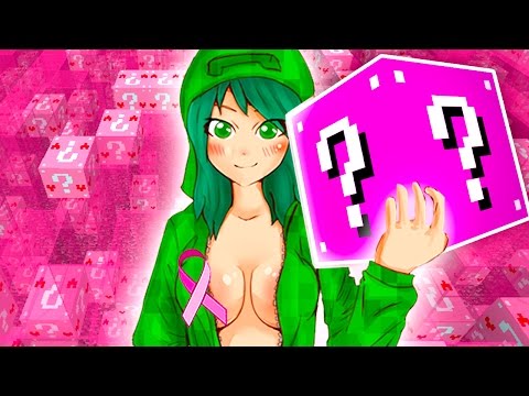 Minecraft PINK LUCKY BLOCKS "PVP FOR BREAST CANCER!" w/ The Pack!