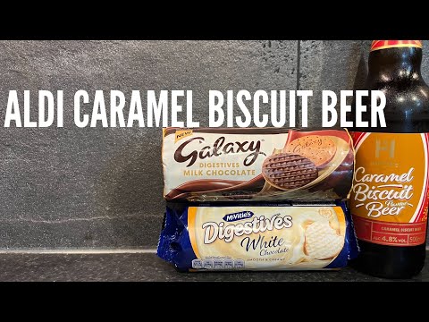 Aldi Harper's Caramel Biscuit Beer Review , Galaxy Digestives Milk Chocolate , McVitie's Digestives