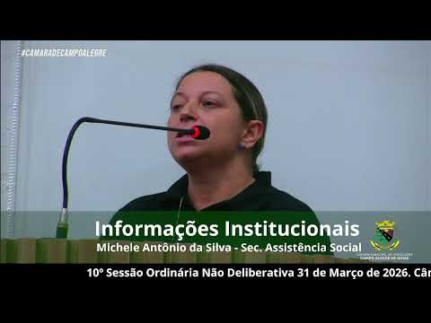 Sessão Ordinária Deliberativa, do dia 31 de março de 2026.