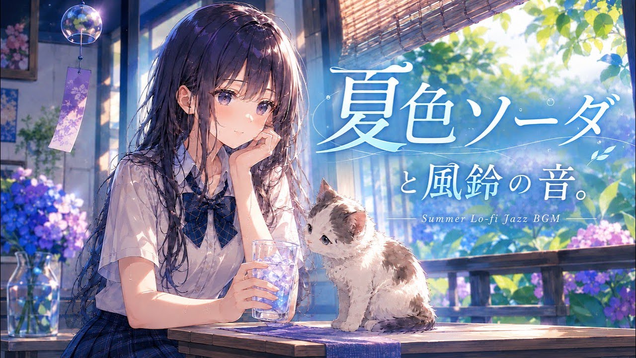【フリーBGM】夏色ソーダと風鈴の音。