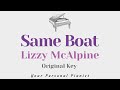 Same Boat Lizzy McAlpine Piano Karaoke Instrumental Cover With Lyrics