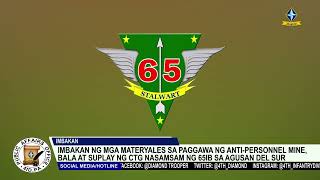 Imbakan ng mga materyales sa paggawa ng anti-personnel mine at suplay ng CTG nasamsam ng ng 65IB