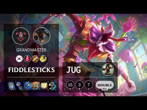 Fiddlesticks Jungle vs Nidalee - KR Grandmaster Patch 10.15