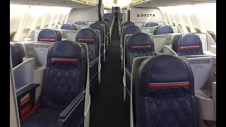 Delta 757-200 (75S)(classic blue) cabin tour