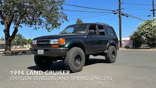 1994 Land Cruiser O2 Sensors and Spring Spacers