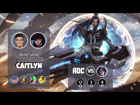 WILDTURTLE CAITLYN ADC vs Kai'sa | LOL | S9 NA Challenger - Full Gameplay