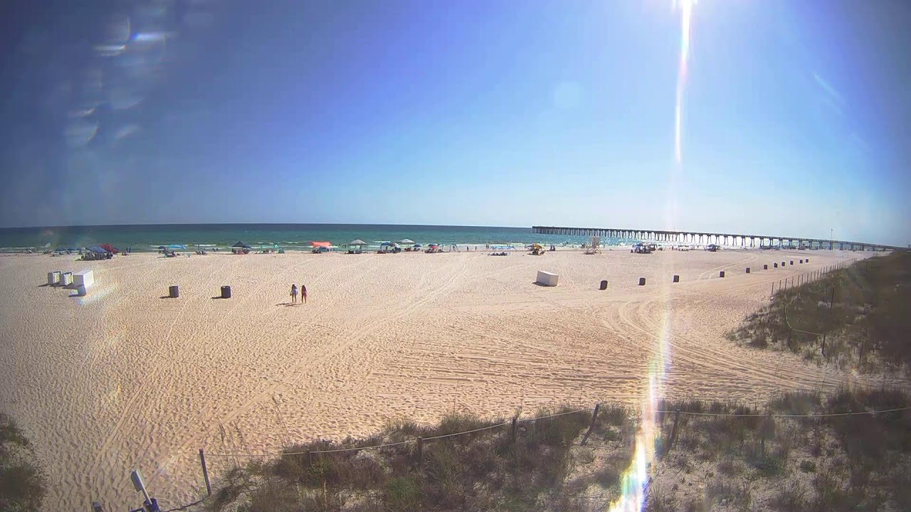 Live webcam view of Costa y muelle de Panama City Beach