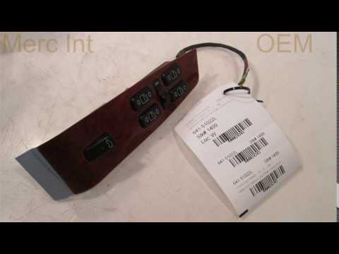 2000 Mercedes S430 MASTER SWITCH W/TRIM 2208201010 - mbiparts.com Used OEM Mercedes Parts - D... OEM