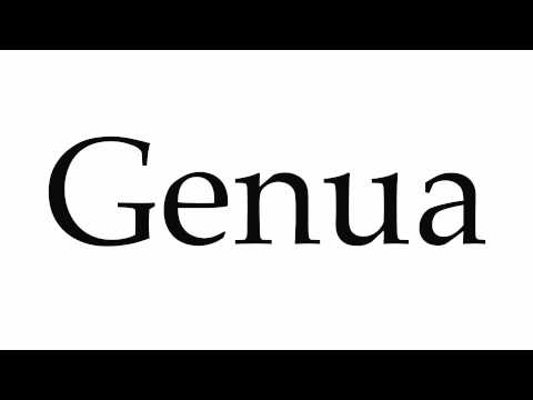 How to Pronounce Genua