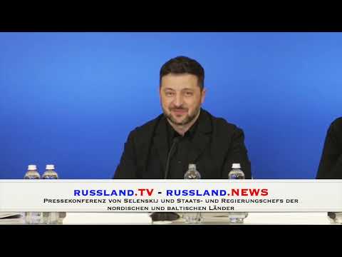 Pressekonferenz von Selenskij und Staats  und Regierungschefs der nordischen und baltischen Länder