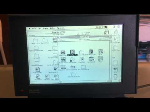 Tour of the powerbook 145b from 1993