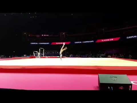 Alba Asencio (ESP) - Europeos Júnior 2018 - Asimétricas UB