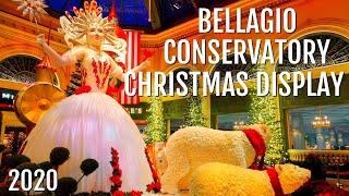 Bellagio Conservatory and Botanical Gardens Christmas Display Hopeful Holidays 2020 🎄