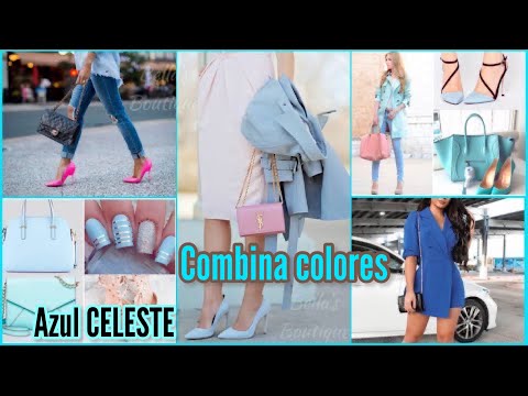 MODA 2022 MUJER 💙 OUTFITS COLOR DE MODA AZUL CELESTE CÓMO COMBINAR COLORES DE MODA TENDENCIAS 2022