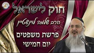 חוק לישראל - פרשת משפטים - יום חמישי | הרב שלמה לוינשטיין (ארגון קול הלשון) - התמונה מוצגת ישירות מתוך אתר האינטרנט יוטיוב. זכויות היוצרים בתמונה שייכות ליוצרה. קישור קרדיט למקור התוכן נמצא בתוך דף הסרטון