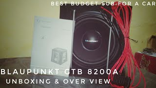 Blaupunkt GTb 8200a 8 inch active subwoofer | unboxing and overview