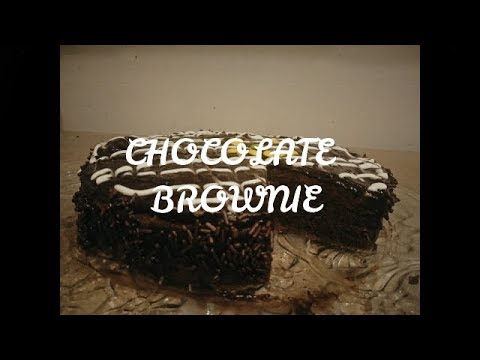 HOW TO MAKE CHOCOLATE BROWNIE CAKE