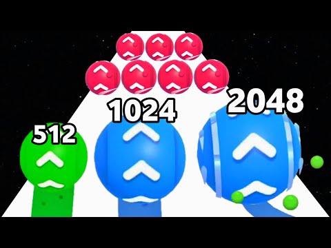 Level Up Balls vs Bump Merge 2048 - All Level Gameplay (Freepya, Max Level) 