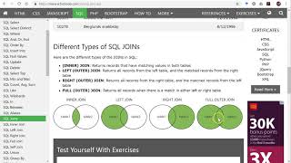 SQL 5: Inner join, all joins