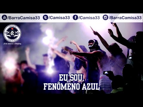 "Eu sou fenÃ´meno azul" Barra: Camisa 33 &bull; Club: Remo