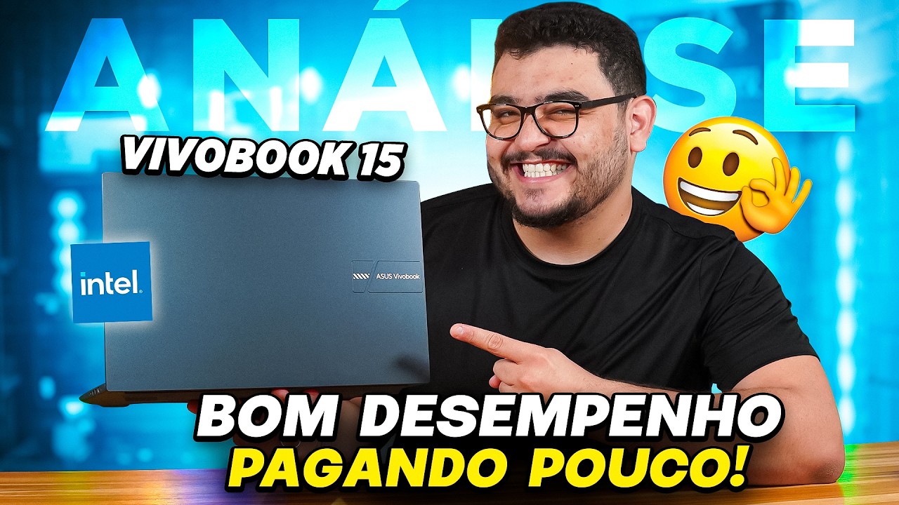 Miniatura da avaliação em vídeo de Notebook Asus Vivobook Go E1504GA Intel Core i3 N305 8GB RAM 512GB SSD 15.6" FHD Prata