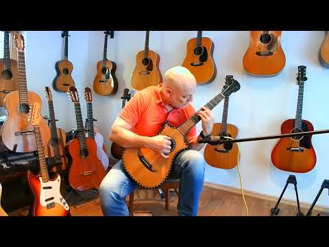 C.F. Marchal early Romantic guitar in shape of a coat of arms - outstanding sound and exceptional construction details - check video! image 19