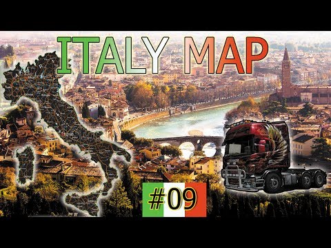 Euro Truck Simulator 2 Italy Map Mod #09| Tutti a Verona!!! Italy map