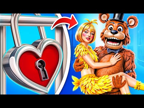 Secrets of Chica Makeover in Jail! Freddy Fazbear House GLOW UP!