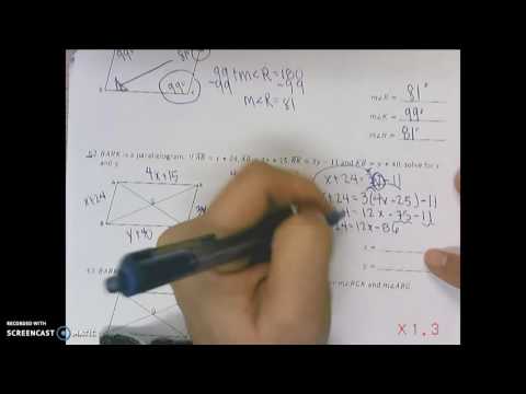 Geometry Final Exam Review Chapter 6 #56-64