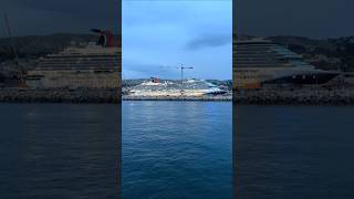 Carnival Dream in Dry Dock! #cruise #carnivalcruise #carnivaldream #drydock #shorts