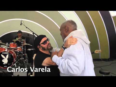 Bill Cosby Greeting Carlos Varela Backstage