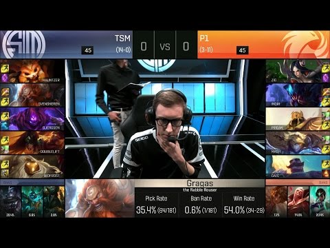 TSM vs P1 Game 1 - NA LCS Summer 2016 W8D2 - Team SoloMid vs Phoenix1