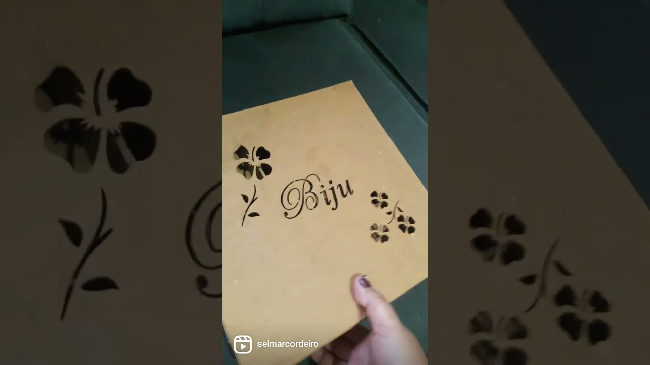 Pintando uma caixa de mdf