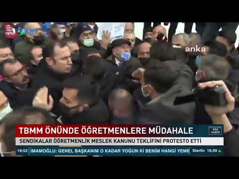 TBMM ÖNÜNDE ÖĞRETMENLERE MÜDAHALE | EĞİTİM İŞ