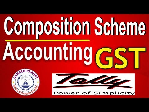 GST Accounting for Composition Scheme Dealer in Tally ERP 9 |Tally Composition Scheme Entries