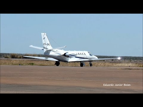 Cessna 550B Citation Bravo - PP-BMG - decolagem - Sinop MT