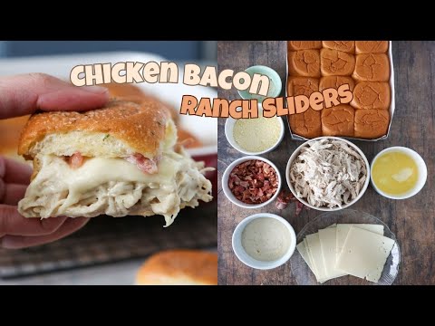 Chicken Bacon Ranch Sliders | Mini Chicken Salad Sandwiches