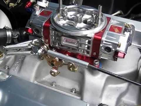 Quick fuel carb running in  57 Corvette