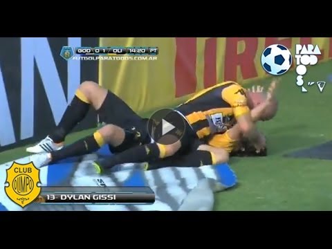 Gol Dylan Gissi. Godoy Cruz 0 Olimpo 1. Torneo Inicial 2013. Fecha 18. Fútbol Para Todos.