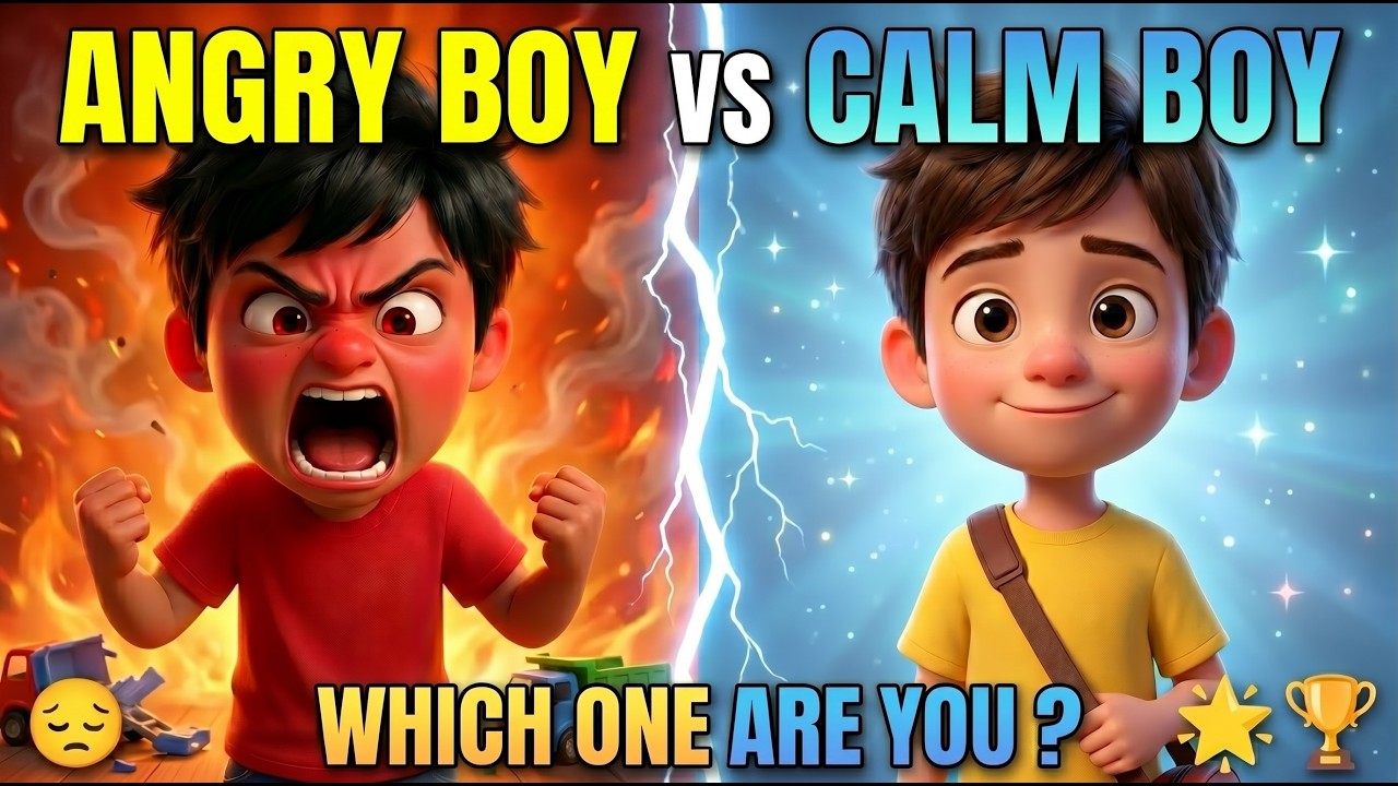 Hot Head 😡 vs Cool Head 😎 | Anger Control Story for Kids | Big Feelings Cartoon