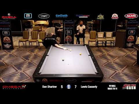 Dan Sharlow vs Lewis Casserly - 10 Ball Race to 11 - OMEGA ACTION ROOM